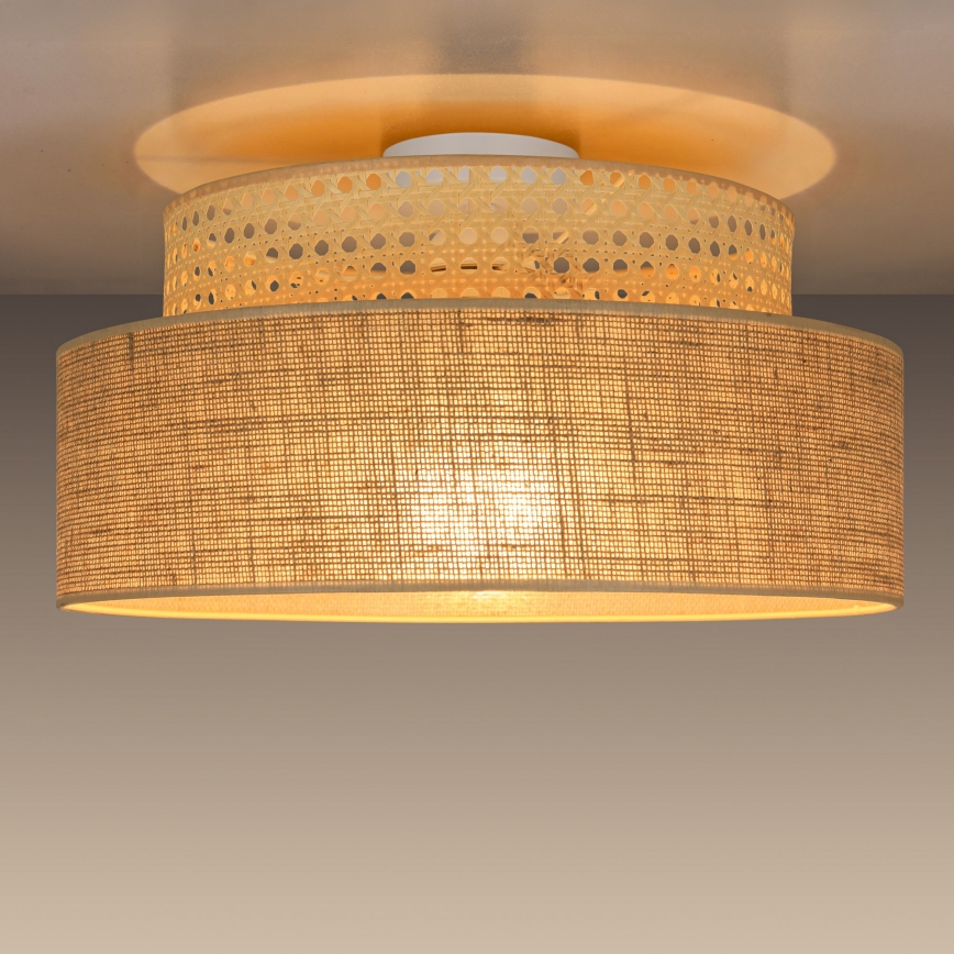 Iluminação de teto BOHO 1xE27/60W/230V vime