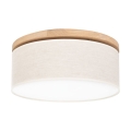Iluminação de teto BOHO 2xE27/25W/230V diâmetro 38 cm carvalho