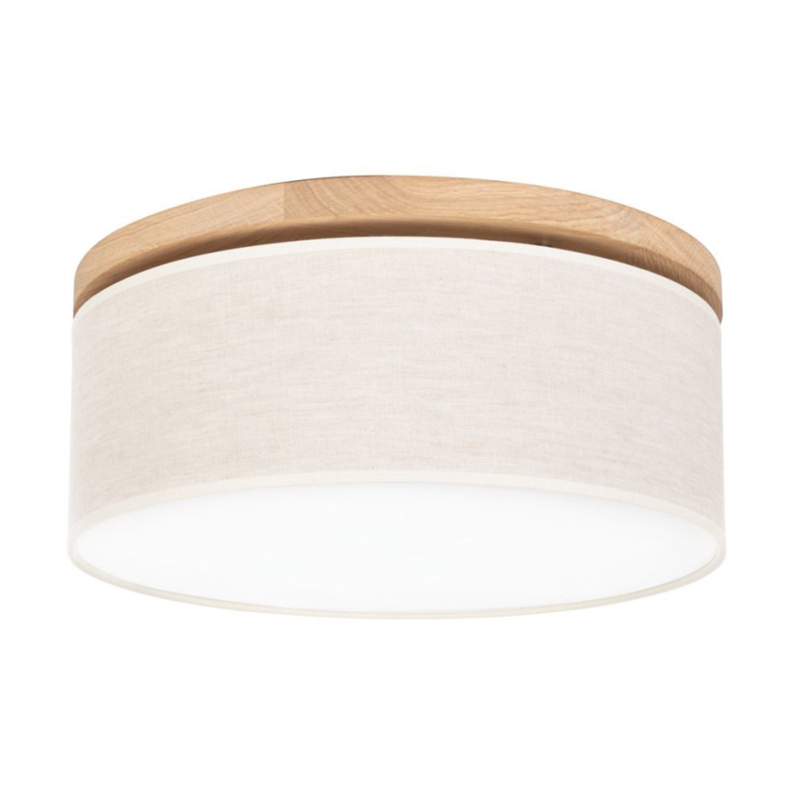 Iluminação de teto BOHO 2xE27/25W/230V diâmetro 38 cm carvalho