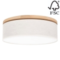 Iluminação de teto BOHO 3xE27/25W/230V diâmetro 48 cm carvalho – FSC certificado
