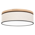 Iluminação de teto BOHO 3xE27/25W/230V diâmetro 48 cm carvalho
