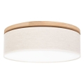 Iluminação de teto BOHO 3xE27/25W/230V diâmetro 48 cm carvalho