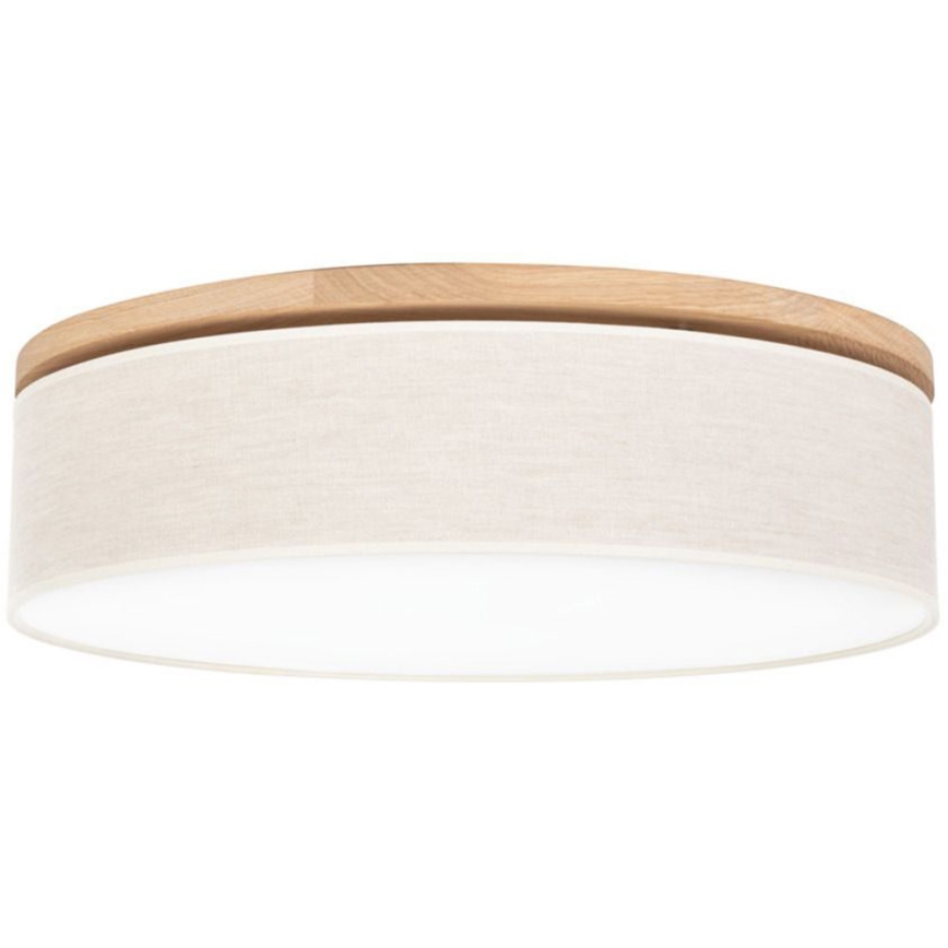 Iluminação de teto BOHO 3xE27/25W/230V diâmetro 58 cm carvalho