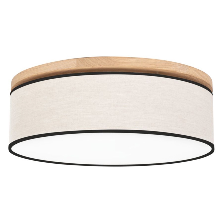 Iluminação de teto BOHO 4xE27/25W/230V diâmetro 58 cm carvalho