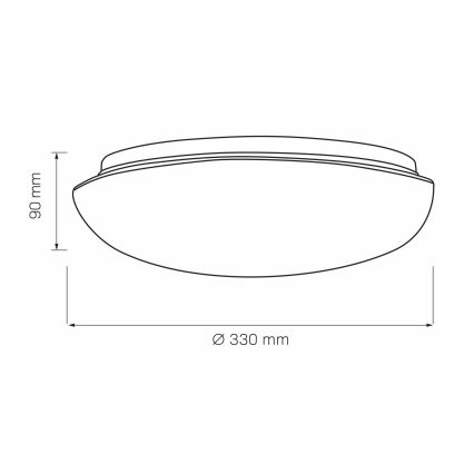 Iluminação de teto BONIFACY 2xE27/20W/230V diâmetro 33 cm branco