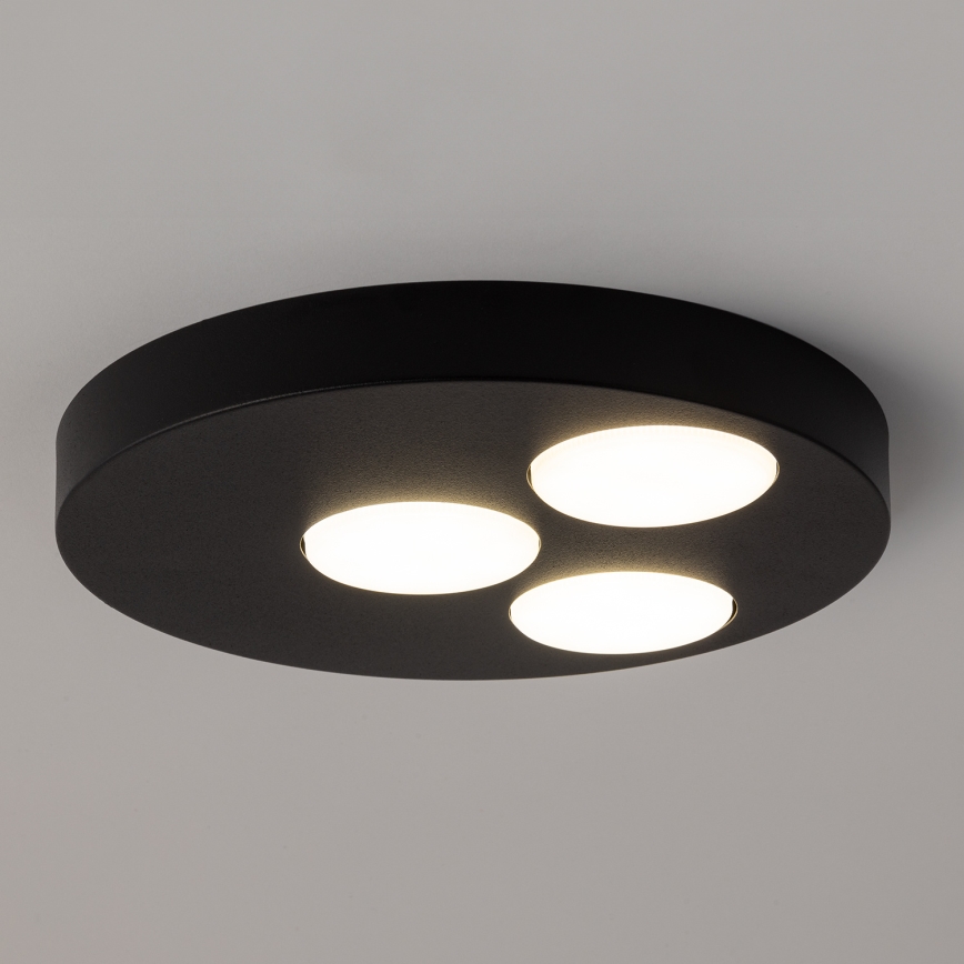 Iluminação de teto BROS 3xGX53/12W/230V preto