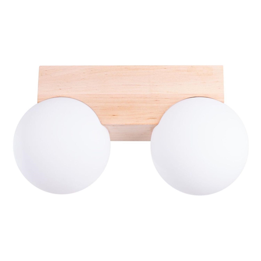 Iluminação de teto BULBO 2xG9/8W/230V faia/branco