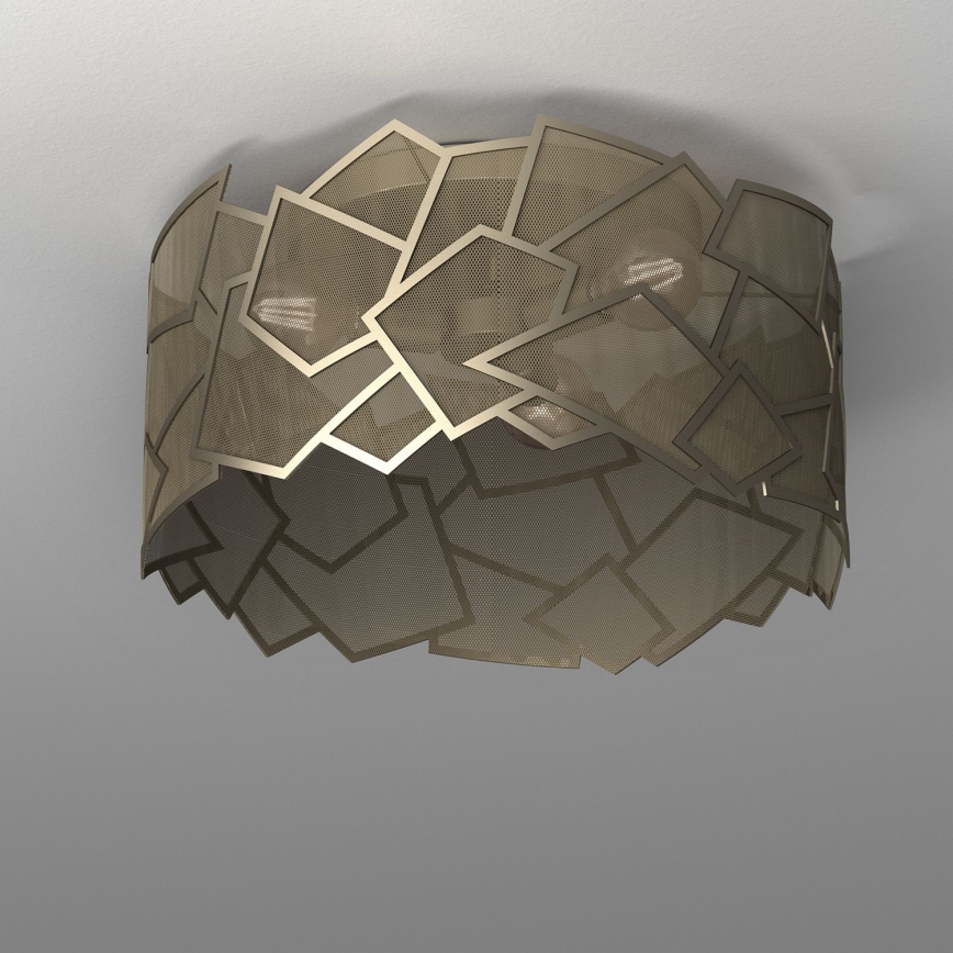 Iluminação de teto CAMO 3xE27/15W/230V dourado