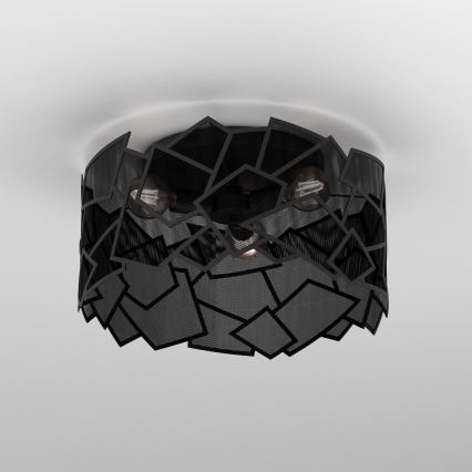 Iluminação de teto CAMO 3xE27/15W/230V preto