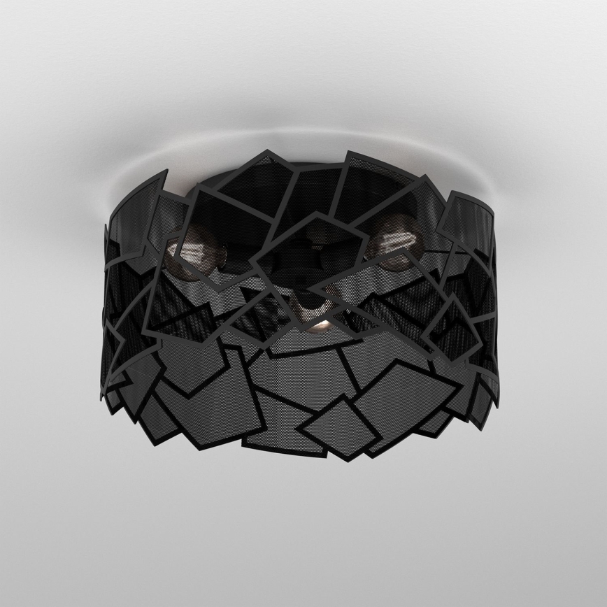 Iluminação de teto CAMO 3xE27/15W/230V preto