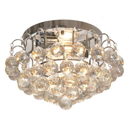 Iluminação de teto CLARISA 2xE14/60W/230V diâmetro 40 cm cromado brilhante