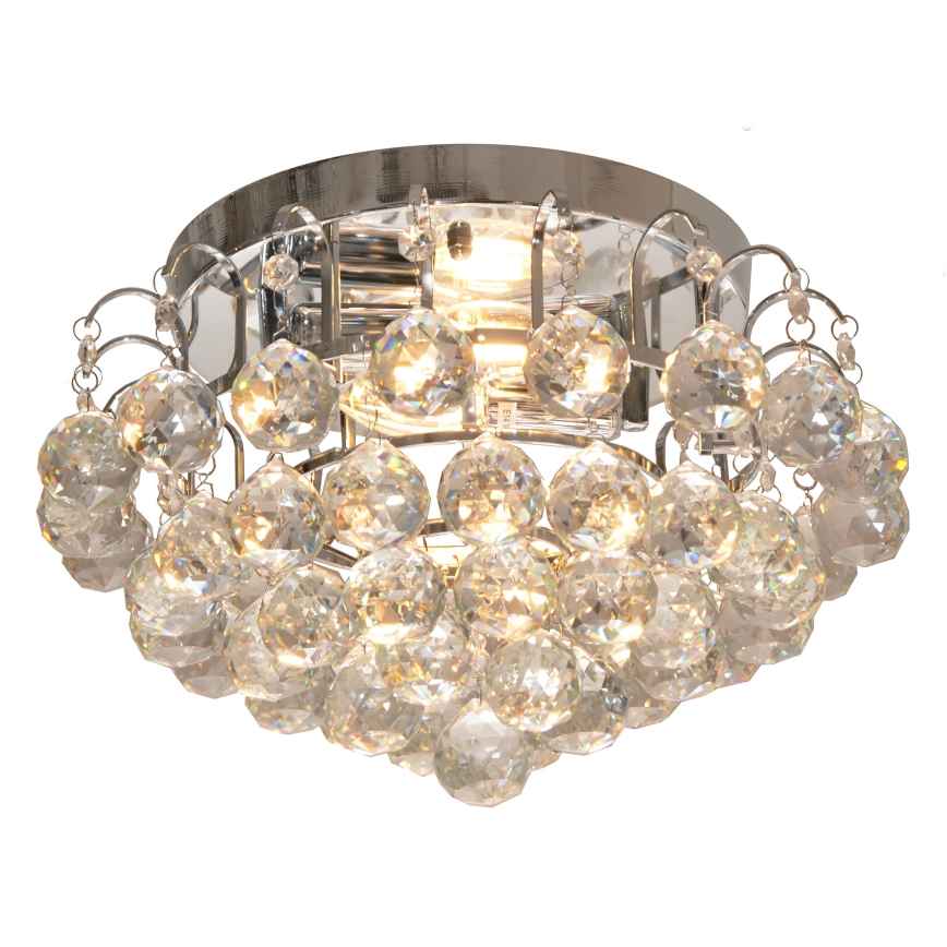 Iluminação de teto CLARISA 2xE14/60W/230V diâmetro 40 cm cromado brilhante