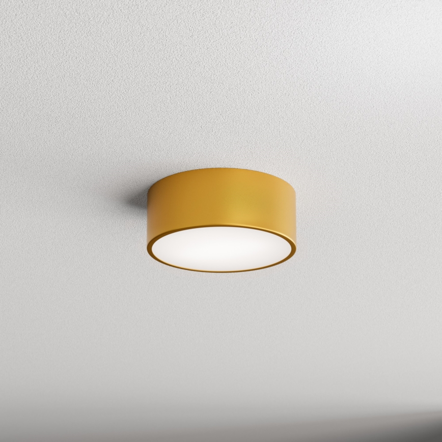 Iluminação de teto CLEO 1xE27/24W/230V diâmetro 20 cm dourado