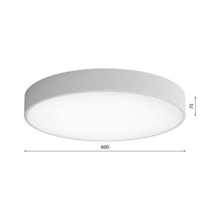 Iluminação de teto CLEO 5xE27/24W/230V d. 60 cm cinzenta