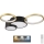 Iluminação de teto com regulação ALIZEE LED/30W/230V 3000-6500K preto/dourado