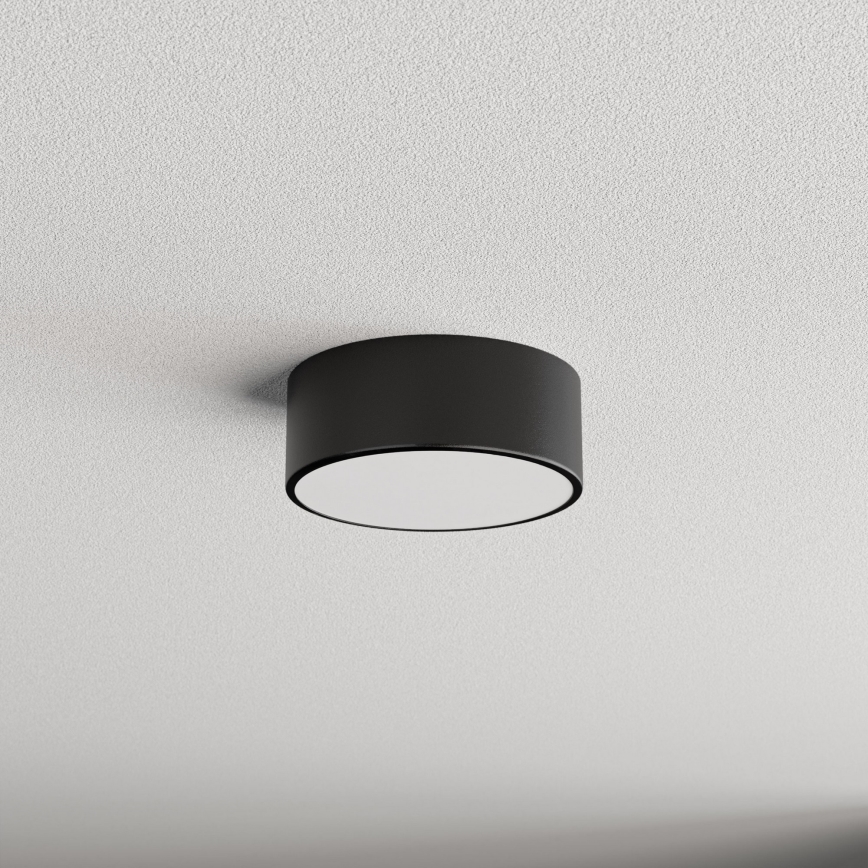 Iluminação de teto com sensor CLEO 1xE27/40W/230V d. 20 cm preto