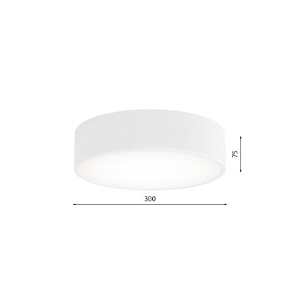 Iluminação de teto com sensor CLEO 2xE27/24W/230V d. 30 cm branca