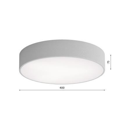 Iluminação de teto com sensor CLEO 3xE27/24W/230V d. 40 cm cinzenta