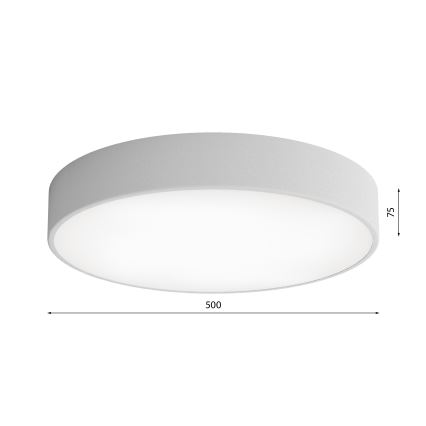 Iluminação de teto com sensor CLEO 4xE27/24W/230V d. 50 cm cinzenta