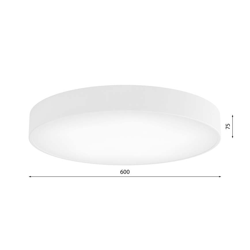 Iluminação de teto com sensor CLEO 5xE27/24W/230V d. 60 cm branca