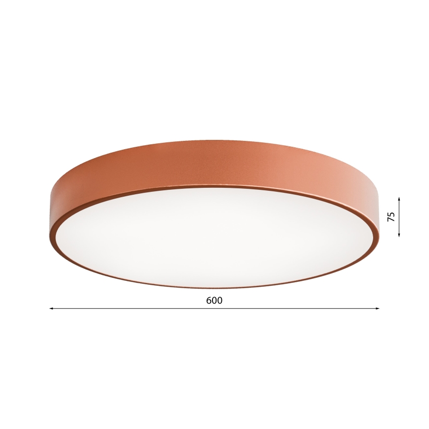 Iluminação de teto com sensor CLEO 5xE27/24W/230V d. 60 cm cobre