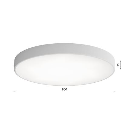 Iluminação de teto com sensor CLEO 6xE27/24W/230V d. 80 cm cinzenta