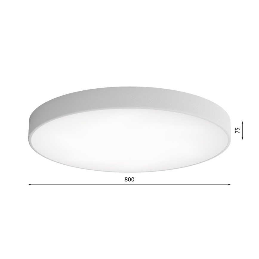 Iluminação de teto com sensor CLEO 6xE27/24W/230V d. 80 cm cinzenta