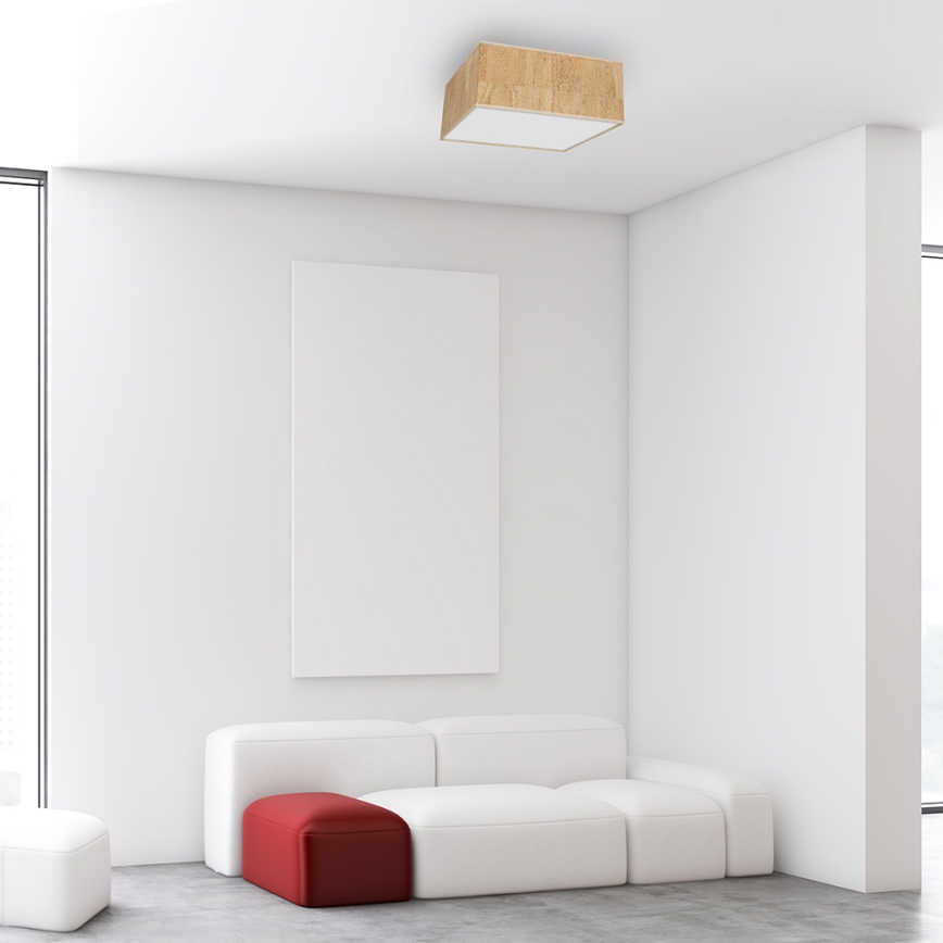 Iluminação de teto CORK 2xE27/60W/230V