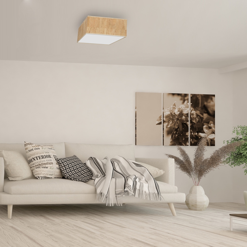 Iluminação de teto CORK 2xE27/60W/230V
