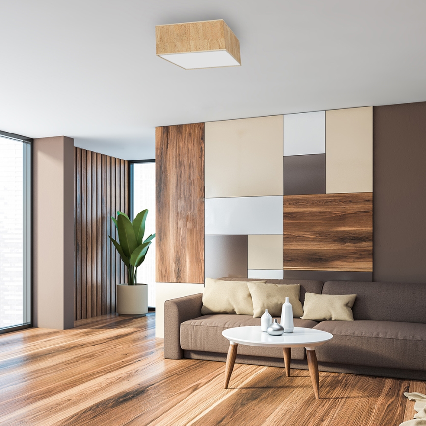 Iluminação de teto CORK 2xE27/60W/230V