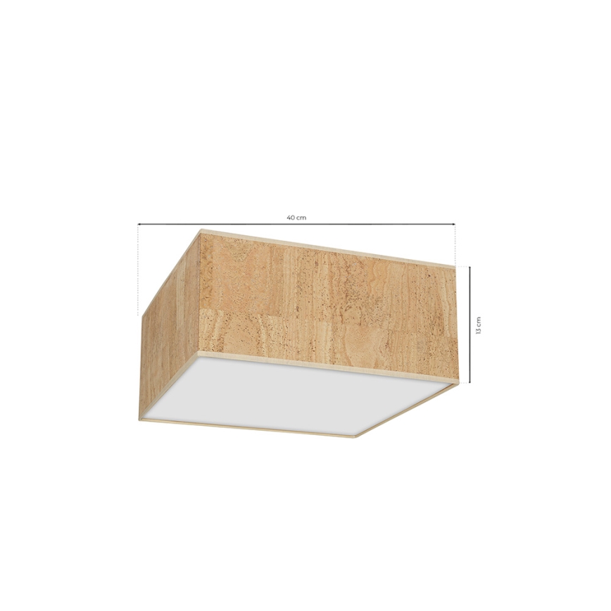Iluminação de teto CORK 2xE27/60W/230V
