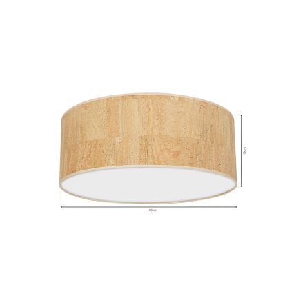 Iluminação de teto CORK 2xE27/60W/230V