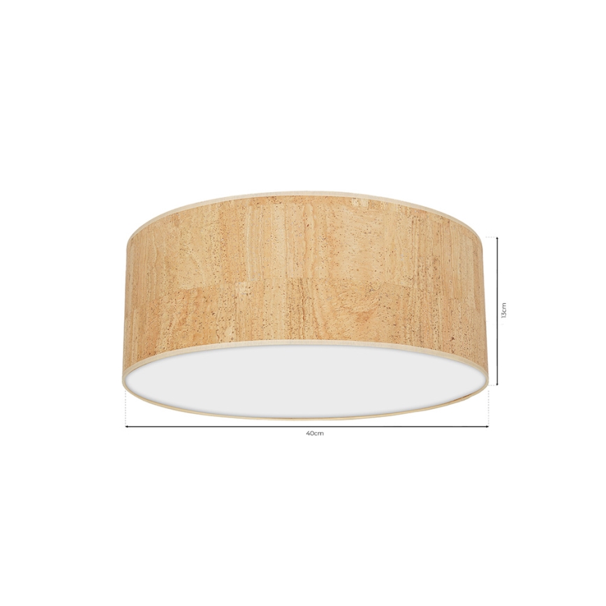 Iluminação de teto CORK 2xE27/60W/230V