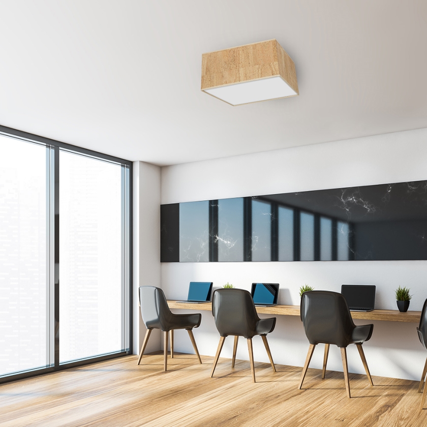 Iluminação de teto CORK 3xE27/60W/230V