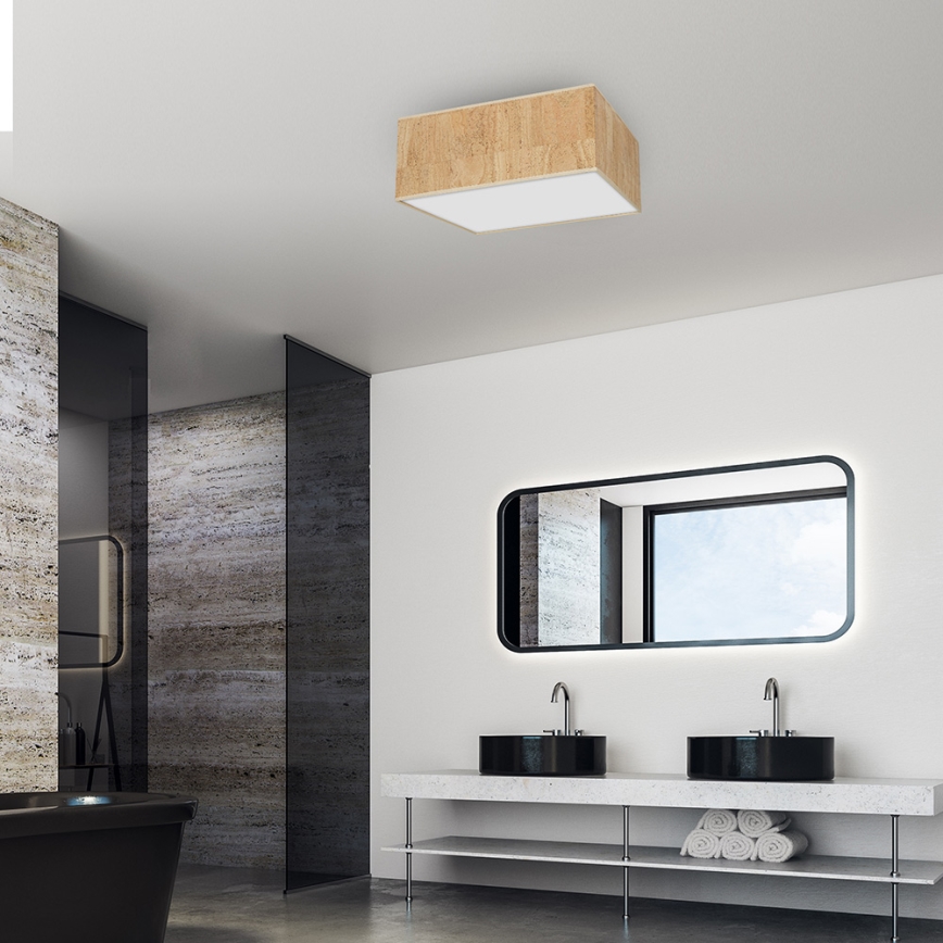 Iluminação de teto CORK 3xE27/60W/230V