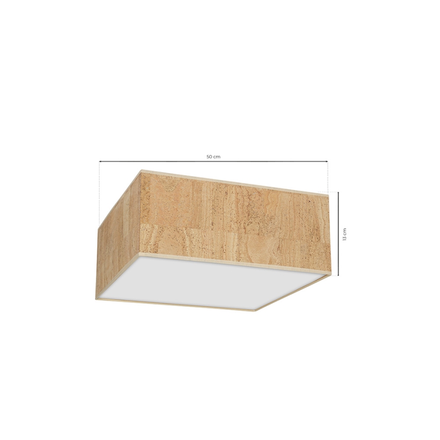 Iluminação de teto CORK 3xE27/60W/230V