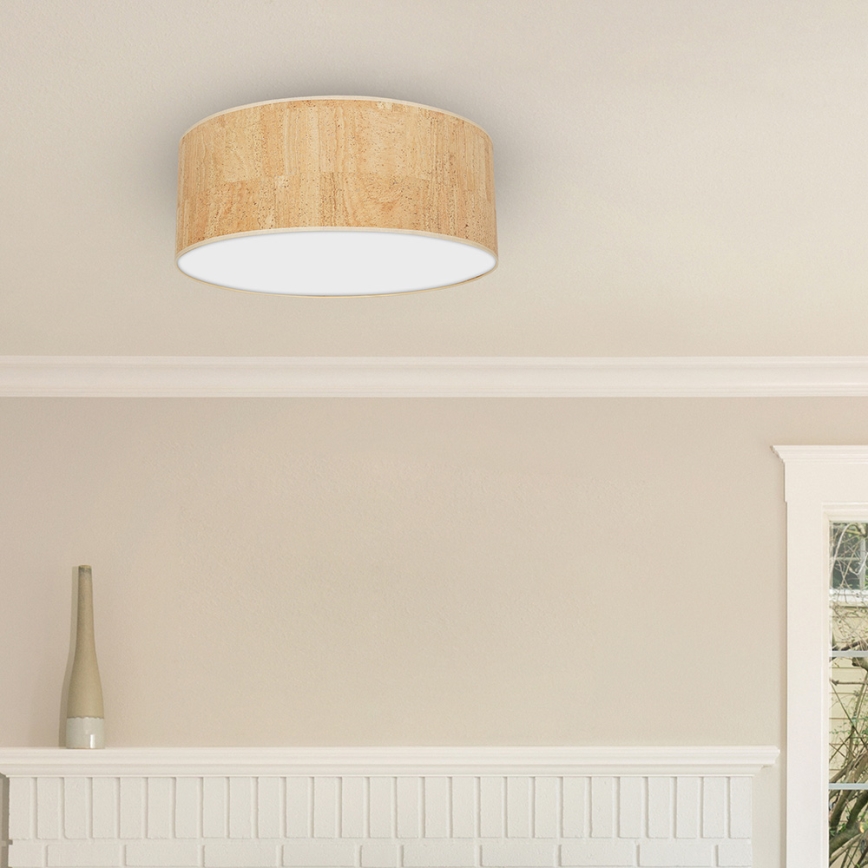 Iluminação de teto CORK 3xE27/60W/230V