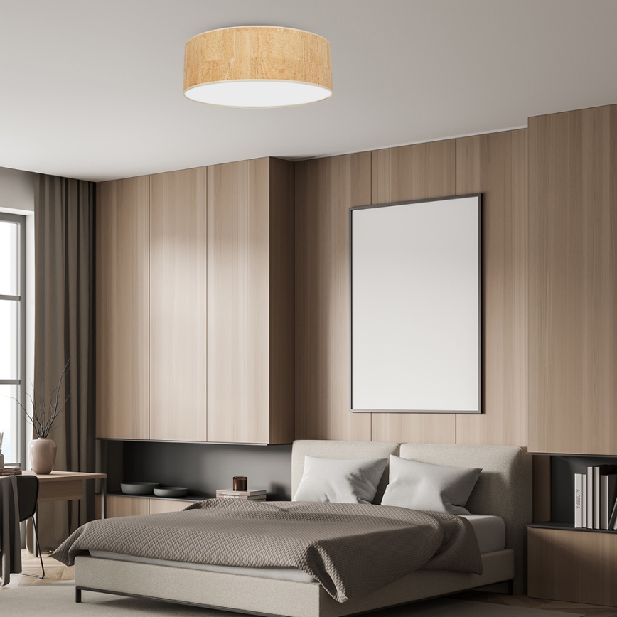 Iluminação de teto CORK 3xE27/60W/230V