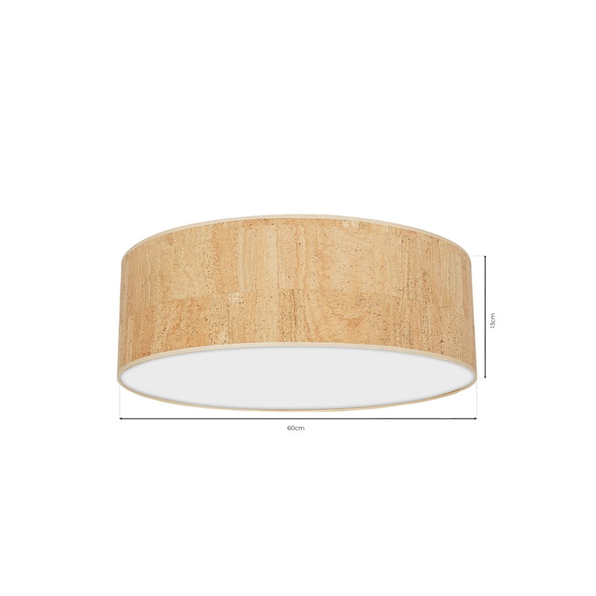 Iluminação de teto CORK 3xE27/60W/230V