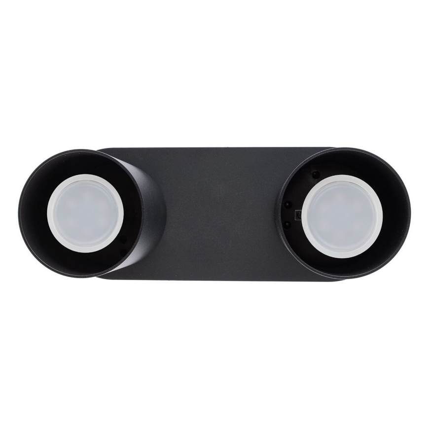 Iluminação de teto CREEP 2xGU10/25W/230V preto