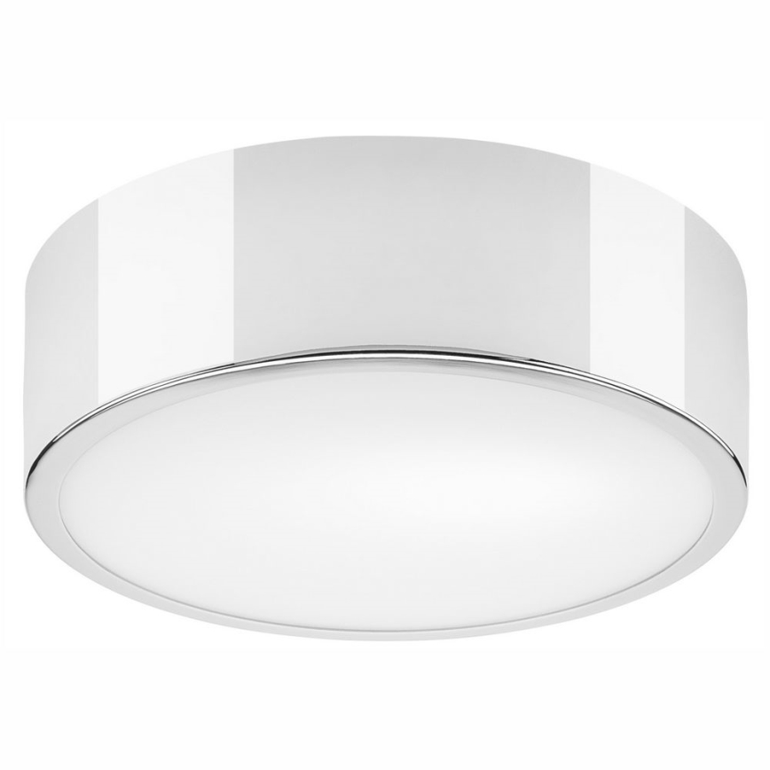 Iluminação de teto DANTE 1xE27/60W/230V diâmetro 26 cm cromado brilhante