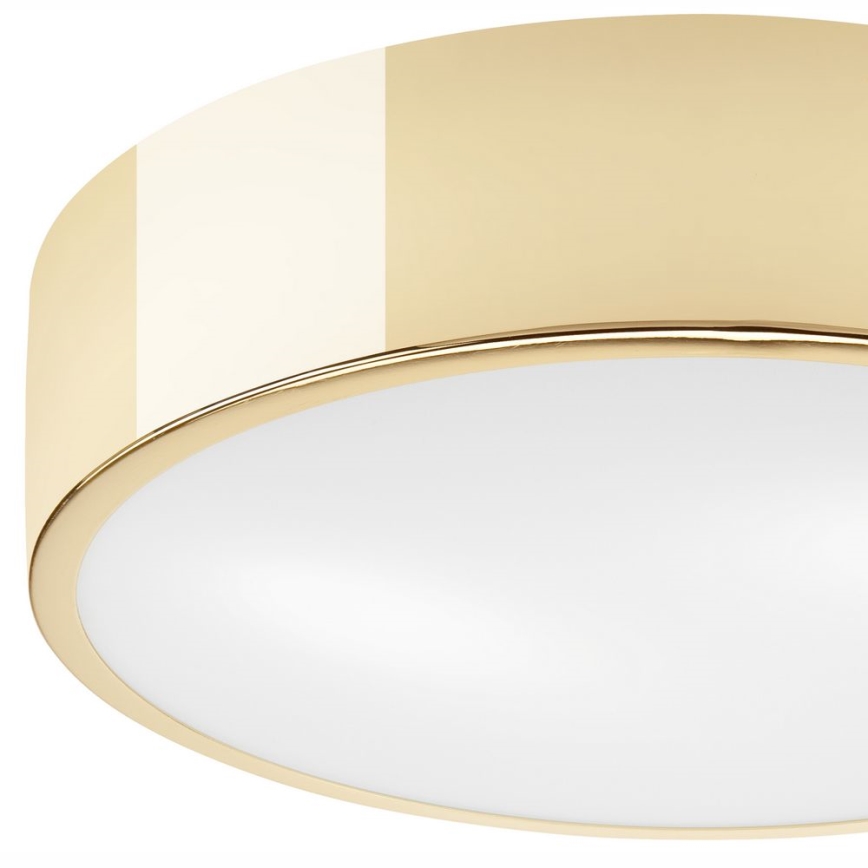 Iluminação de teto DANTE 1xE27/60W/230V diâmetro 26 cm dourado