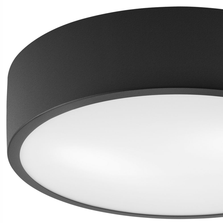 Iluminação de teto DANTE 1xE27/60W/230V diâmetro 26 cm preto