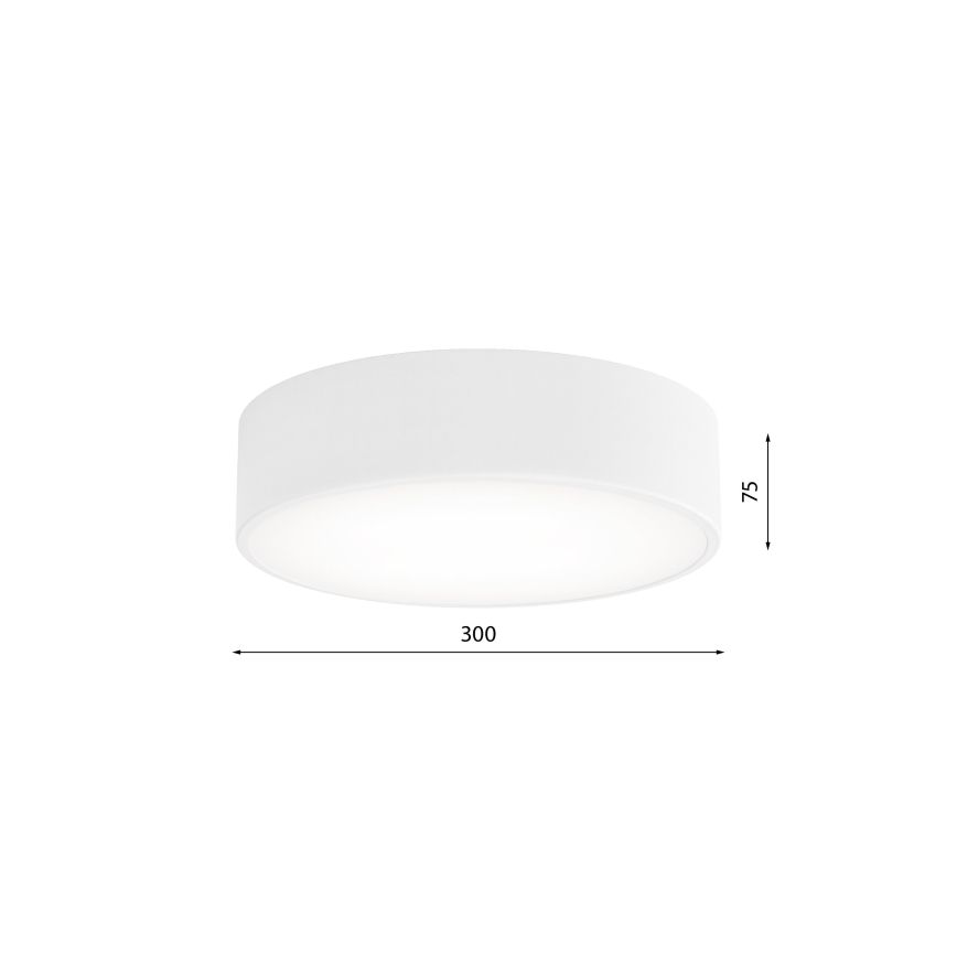 Iluminação de teto de casa de banho CLEO 2xE27/24W/230V d. 30 cm branca IP54