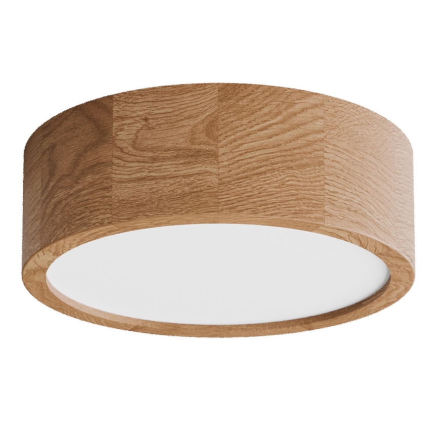 Iluminação de teto de casa de banho CLEO 2xE27/24W/230V IP54 diâmetro 27,5 cm carvalho