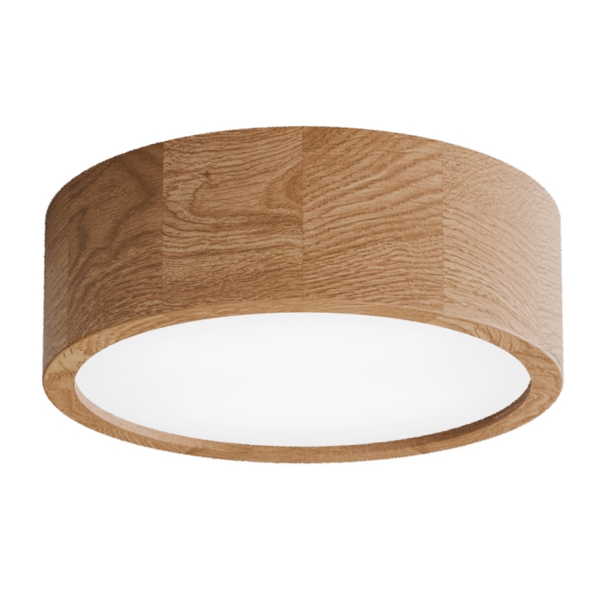 Iluminação de teto de casa de banho CLEO 2xE27/24W/230V IP54 diâmetro 27,5 cm carvalho