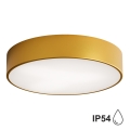 Iluminação de teto de casa de banho CLEO 3xE27/24W/230V d. 40 cm dourada IP54
