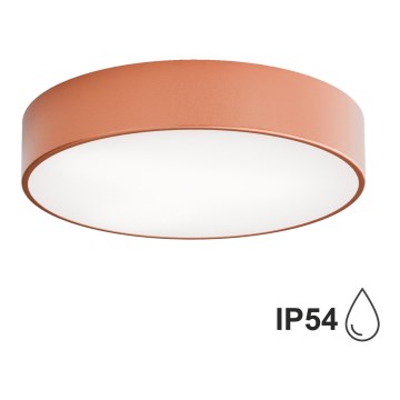 Iluminação de teto de casa de banho CLEO 3xE27/24W/230V diâmetro 40 cm cobre IP54