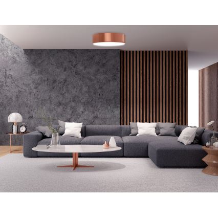 Iluminação de teto de casa de banho CLEO 3xE27/24W/230V diâmetro 40 cm cobre IP54