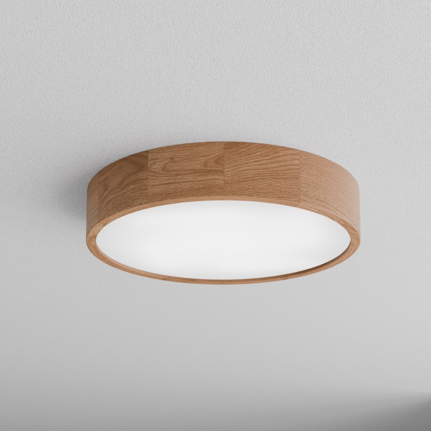 Iluminação de teto de casa de banho CLEO 4xE27/24W/230V IP54 diâmetro 47,5 cm carvalho